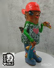 Load and play video in Gallery viewer, Jilly - the Pizza eating Skater girl – glitter board and cap
