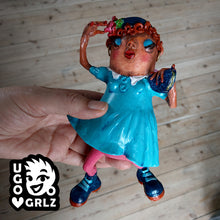 Load image into Gallery viewer, Louise - with her beautiful retro dress blowing in the Wind