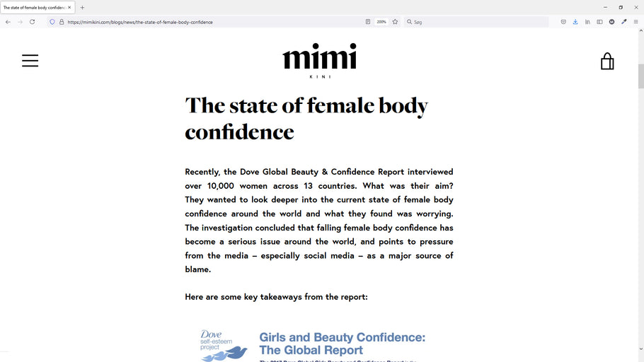 The state of female body confidence